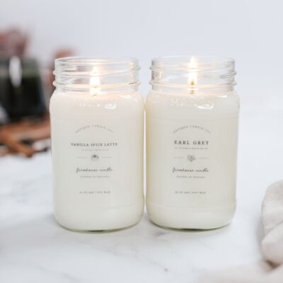 Candles Antique Candle Co  | Vanilla Spice Latte & Earl Grey By To Mimi’S House We Go Bundle