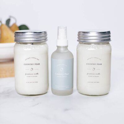 Candles Antique Candle Co  | Country Pear Home Fragrance Set