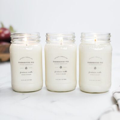 Candles Antique Candle Co  | Farmhouse Fig By Modern Farmhouse Family Bundle Of Three