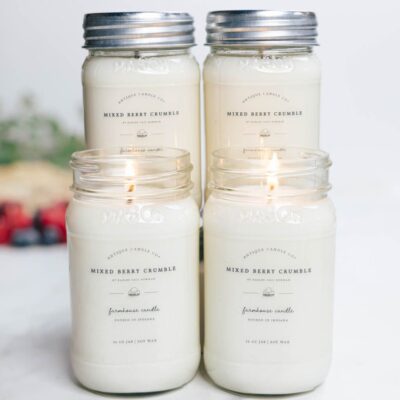 Candles Antique Candle Co  | Mixed Berry Crumble By Karlee Gail Bowman Bundle Of Four