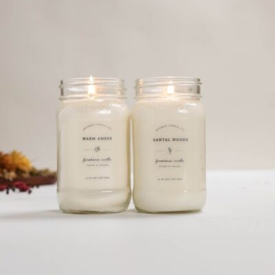 Candles Antique Candle Co  | Santal Woods & Warm Amber Bundle