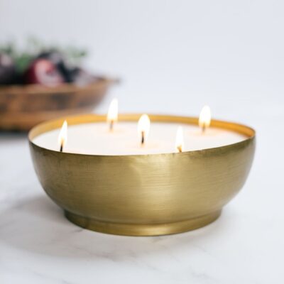 Candles Antique Candle Co  | Farmhouse Fig By Modern Farmhouse Family Brass Candle