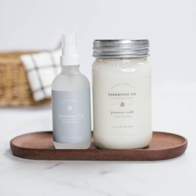 Candles Antique Candle Co  | Farmhouse Fig By Modern Farmhouse Family Candle & Room Spray Set