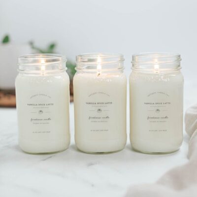 Candles Antique Candle Co  | Vanilla Spice Latte By To Mimi’S House We Go Bundle Of Three