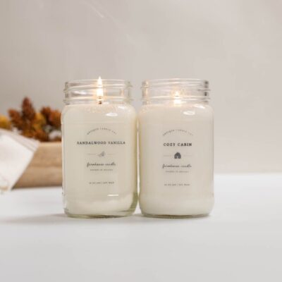 Candles Antique Candle Co  | Sandalwood Vanilla & Cozy Cabin Bundle