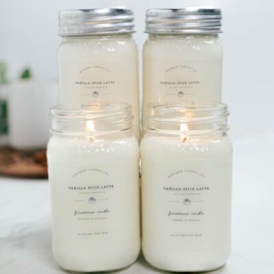 Candles Antique Candle Co  | Vanilla Spice Latte By To Mimi’S House We Go Bundle Of Four