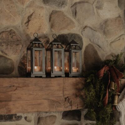 Accessories Antique Candle Co  | Slate Candle Lanterns + Sample Pack Bundle Of Three