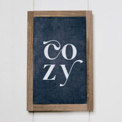 Accessories Antique Candle Co  | Cozy Sign