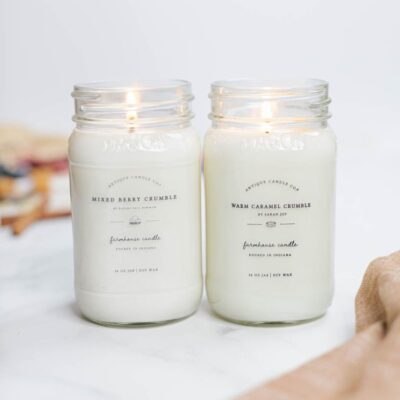 Candles Antique Candle Co  | Mixed Berry Crumble By Karlee Gail Bowman & Warm Caramel Crumble Bundle