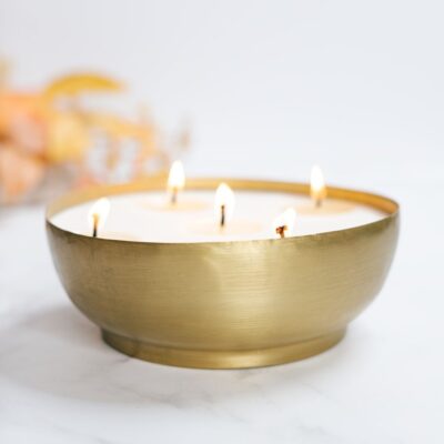 Candles Antique Candle Co  | Autumn Woods Brass Candle