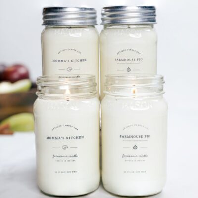 Candles Antique Candle Co  | Farmhouse Fig By Modern Farmhouse Family & Momma’S Kitchen Bundle Of Four