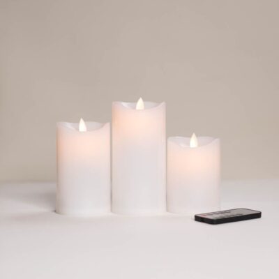 Home Fragrance Antique Candle Co  | Flameless Pillar Candles Set