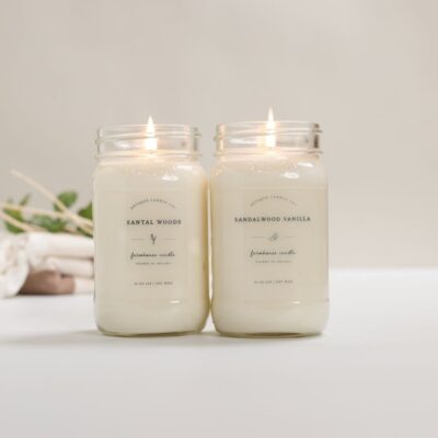 Candles Antique Candle Co  | Santal Woods & Sandalwood Vanilla Bundle