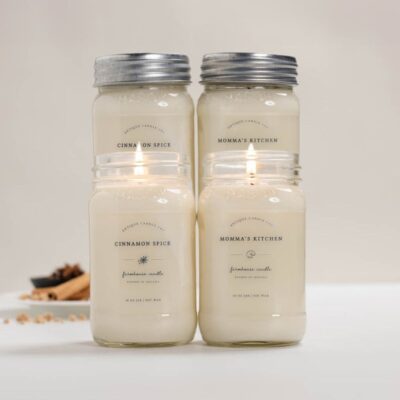 Candles Antique Candle Co  | Cinnamon Spice & Momma’S Kitchen Bundle Of Four