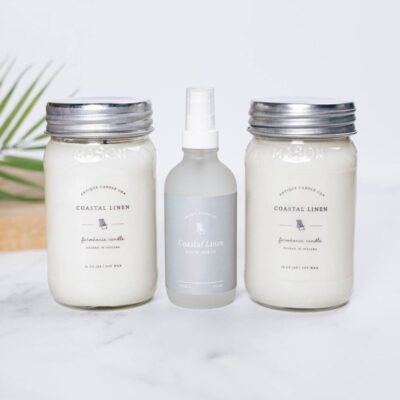 Candles Antique Candle Co  | Coastal Linen Home Fragrance Set