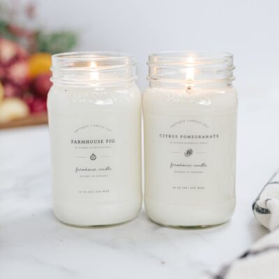 Candles Antique Candle Co  | Farmhouse Fig & Citrus Pomegranate By Modern Farmhouse Family Bundle